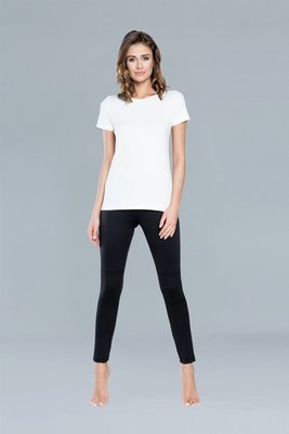 Ibiza Дамска тениска с къс ръкав Италианска мода - бяла