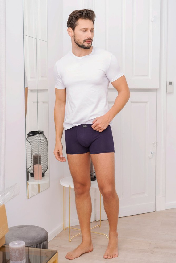 Ikar Мъжка тениска с къс ръкав Италианска мода - бяла 