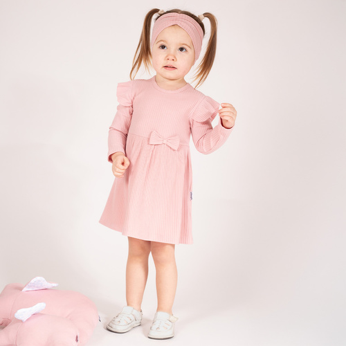 213160 Боди рокля с дълъг ръкав Nelly Nicol - розово