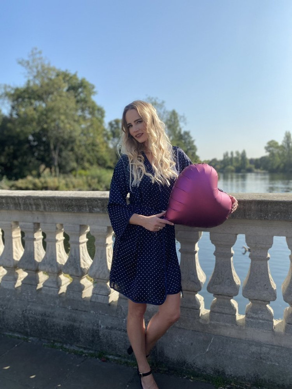 370 Дамски халат Laurine Forex - тъмно син