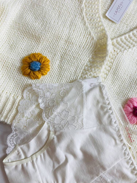 530 Iness Гащи с висока талия De lafense - бели