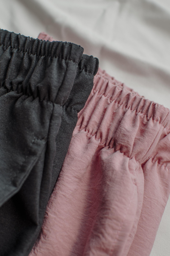 Maeve 875 De Lafense дамски панталон за пижама - дълъг, едноцветен, с джобове - черен