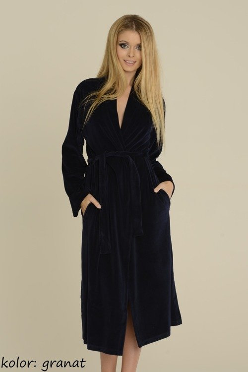 389 / 390 Lydie Дамски халат Forex - тъмносин