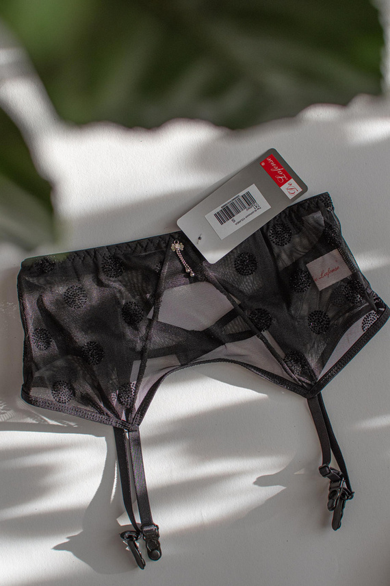 741 Йоланда колан за жартиери De Lafense- черен