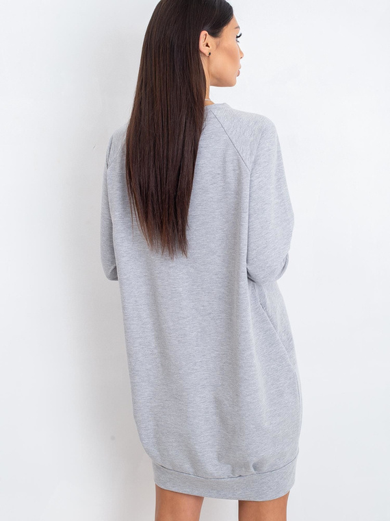 RV-TU-5184.93P Дамска рокля Париж - сива