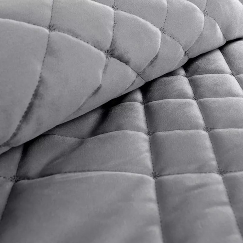 Ria 6 Декоративно покривало от велур. Стоманени евро завеси