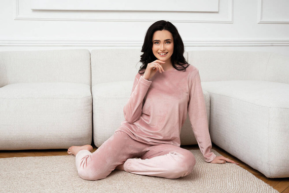 Дамски комплект Akara Italian Fashion - прахово розово 