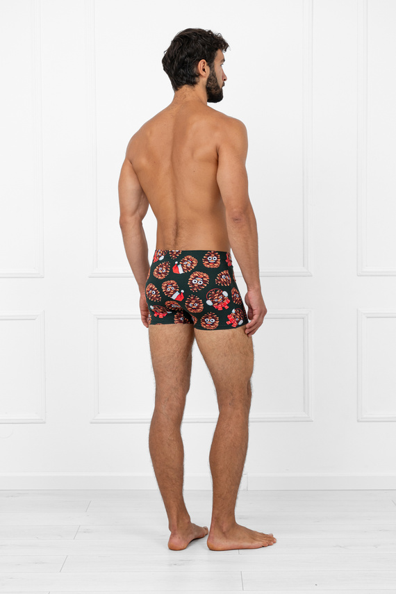 Мъжки боксерки Cono от италианска мода – памук, еластан, коледен мотив