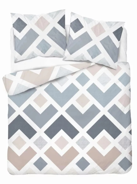 5026 A Detexpol geometry микрофибърно спално бельо синьо