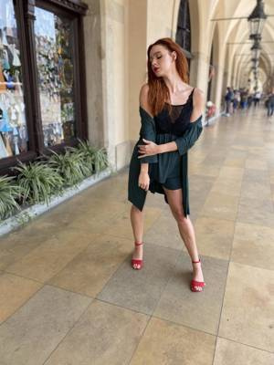 612 Artemise Дамска пижама Forex - зелена