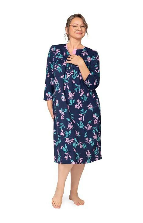 204 Нощница с цип Bogna II Martel - тъмносиньо-розово 27