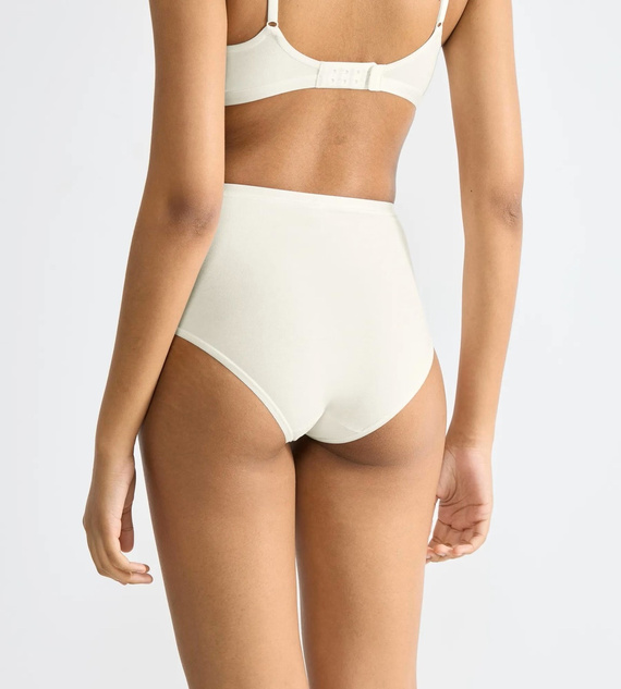 Go Daily Cotton Highwaist Дамски бикини Sloggi - копринено бели