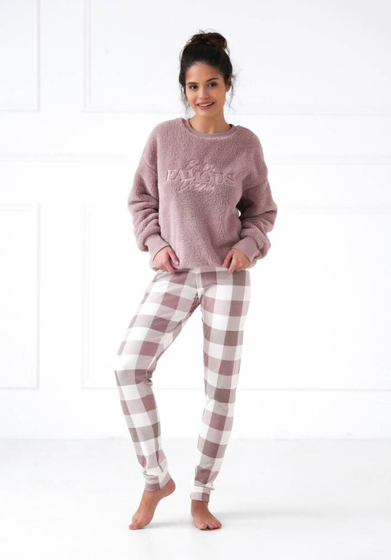 Kaycee Дамска пижама Sensis Interlock - прахово розово