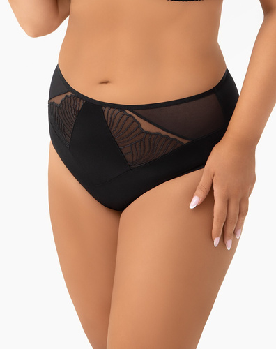 Бикини Lotta F007 Gorsenia – висока талия с микрофибър и бродерия