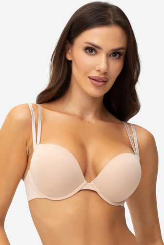 Сутиен push-up Gatta WOWEFECT Double Push-Up бежов – оформящ деколтето