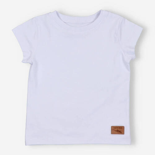 KAR-2007/BIA Тениска Lagarto Verde за момче, бяла