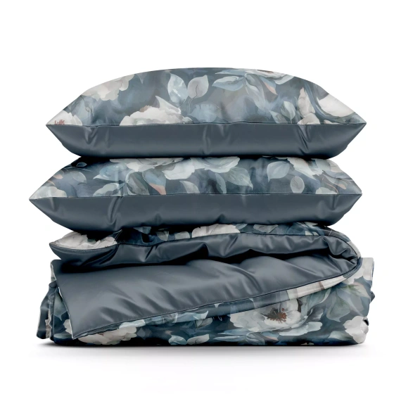 Спално бельо Kira Design 91 с цветя двулицево меко с цип