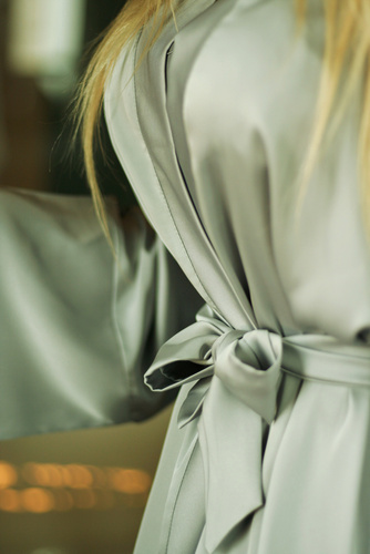 Дамски халат Panama Podomka Kalimo - сребърен