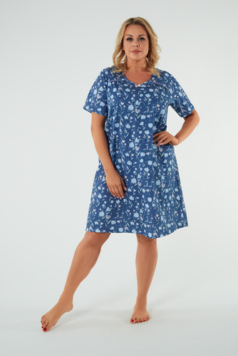 Нощница Agalia, къс ръкав Италианска мода - принт