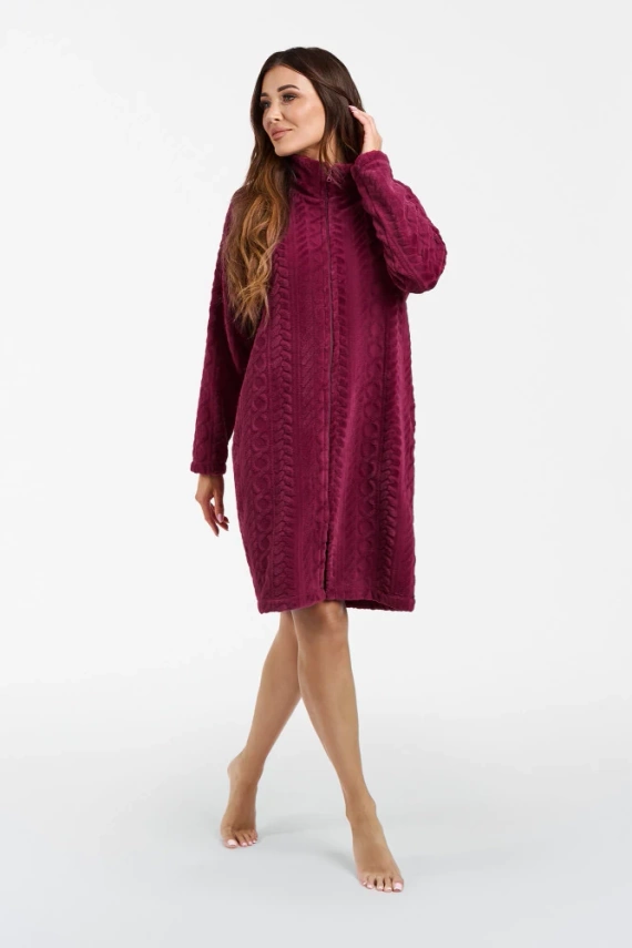 Дамски халат Rena Италианска мода - бордо