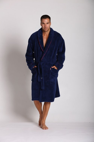 392 Giorgio мъжки халат De lafense - тъмносин
