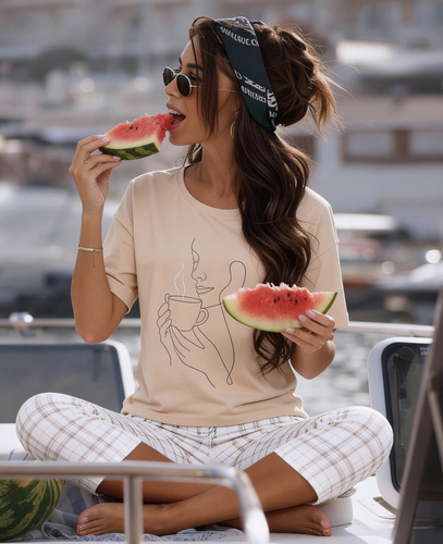 Дамска пижама Cornette 775/340 Morning 100% памук 7/8