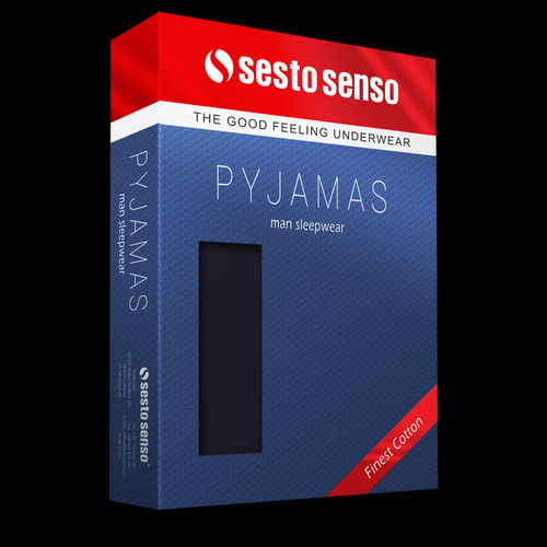 2404 Мъжка милитъри пижама с дълъг ръкав и панталон Sesto Senso - графит