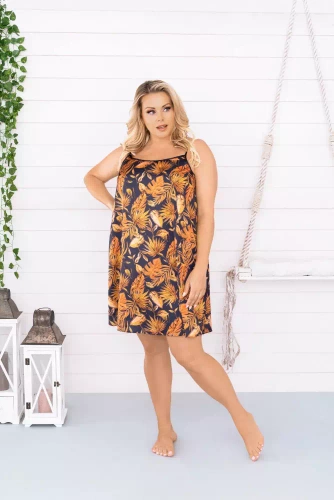 Дамска риза Monstera, тънък силует Italia Fashion - принт 