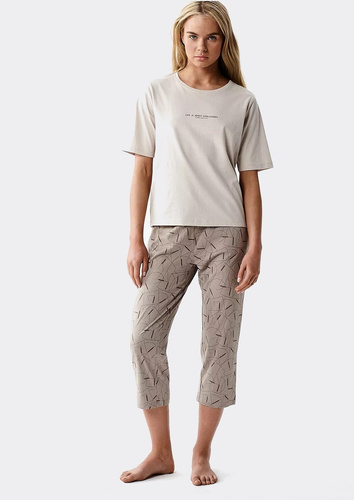 Atlantic NLP-509 дамска пижама 100% памук 3/4 панталон