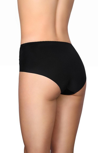 58 Черни слипове Modo – микрофибър, дантела отпред, лазерна кройка