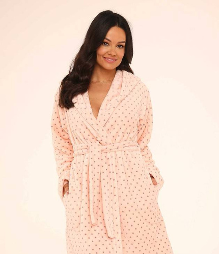 548 Мелани Дълъг дамски халат Forex - сьомга 