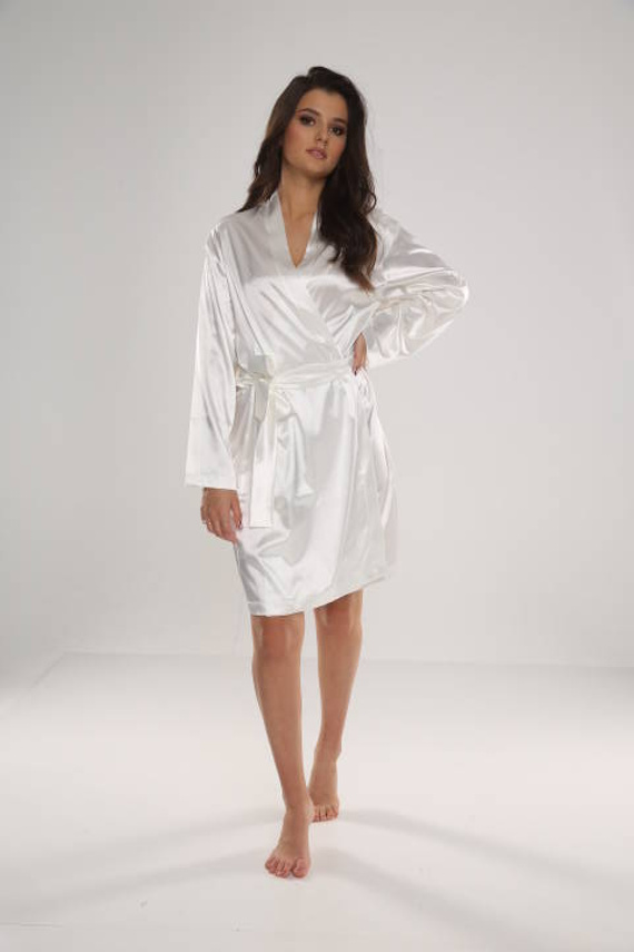 797 Класически дамски халат Forex - перла