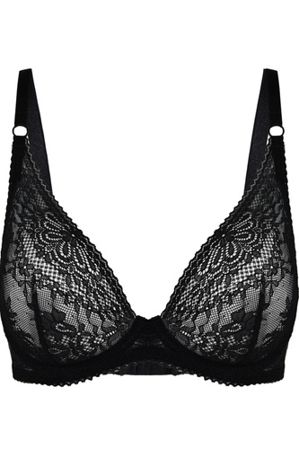 19237 Fancy Milano Bralette Black – дантелен сутиен без банели