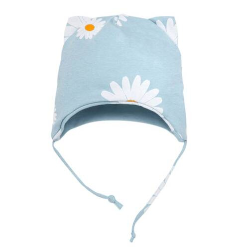 Дейзи Пинокио ​​вързана бебешка шапка - синя