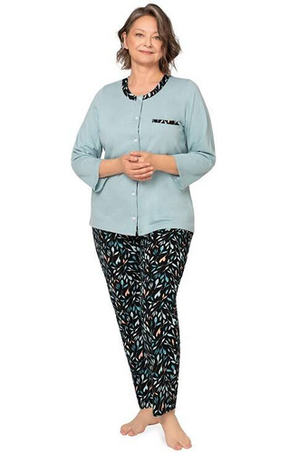 262 Olga II Дамска пижама 7/8 Martel - тюркоаз