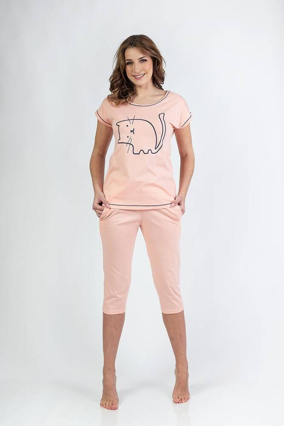 686 Дамска пижама Regina - кайсия