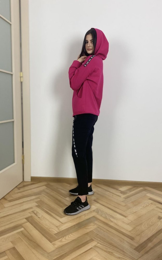 496 Дамски спортен костюм Just Forex - амарант