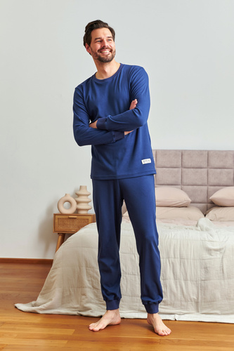 7350 Мъжка пижама Doctor Nap - рипсиран памук, комфорт и стил - cosmos
