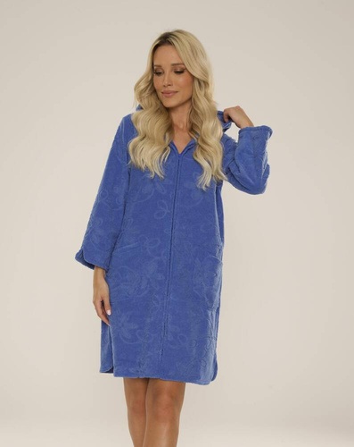 409 Жакардов къс халат за жени De Lafense- деним