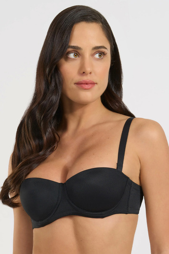 391 Сутиен Bandeau Nero Selene, оформящ, с отстраняеми презрамки