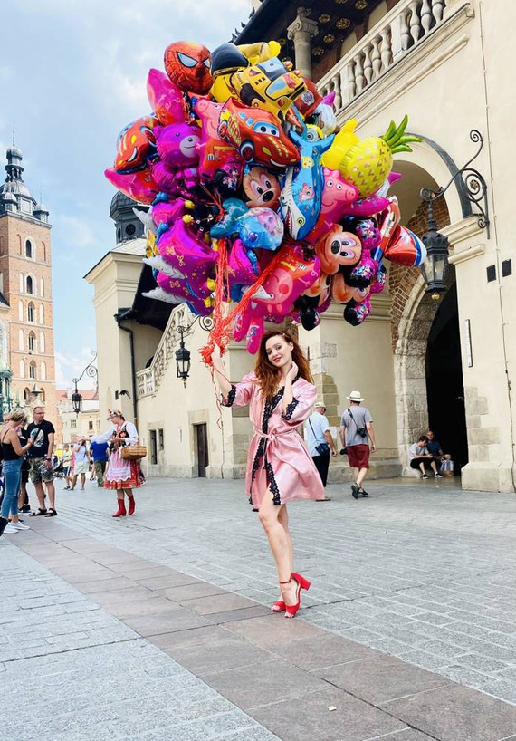 929 Kleoree Дамски халат De Lafense - розов