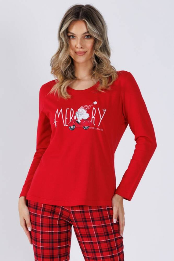 1530 Дамска пижама Palia Leveza червена