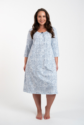 Нощница Antonia Италианска мода - син принт