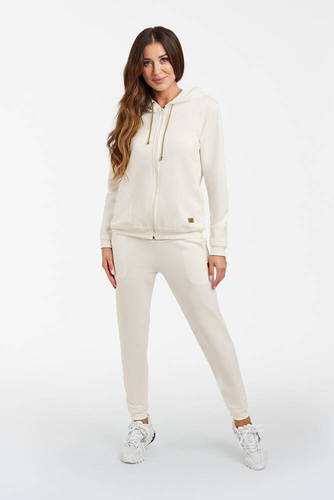 Блуза Roma с качулка Италианска мода - екрю