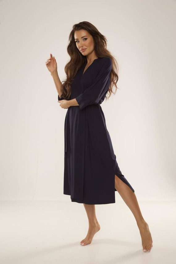 942 Visa Дълъг халат De Lafense - тъмносин