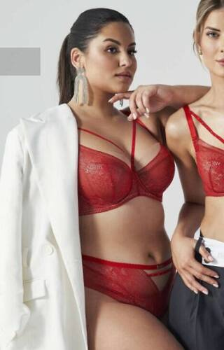 2128 Сутиен Ava Soft - Червен
