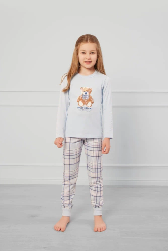 Katrin Пижама за момичета Италианска мода - синьо/печат 