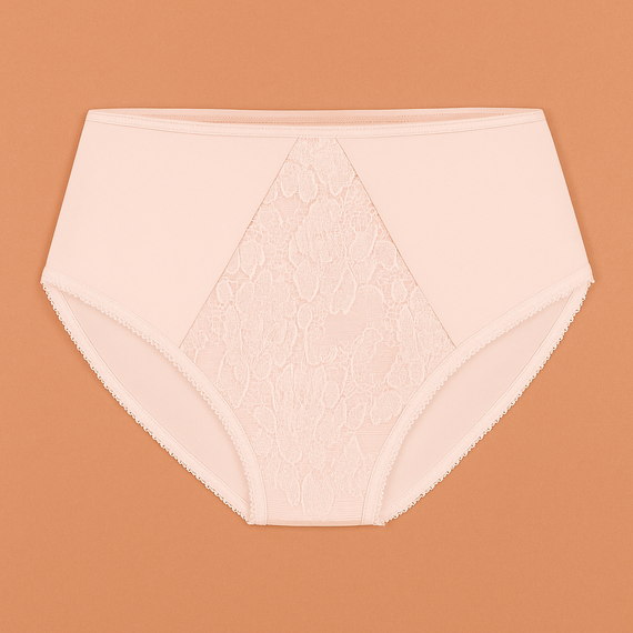 VF-435 – figi damskie z koronką i wysokim stanem Vena nude