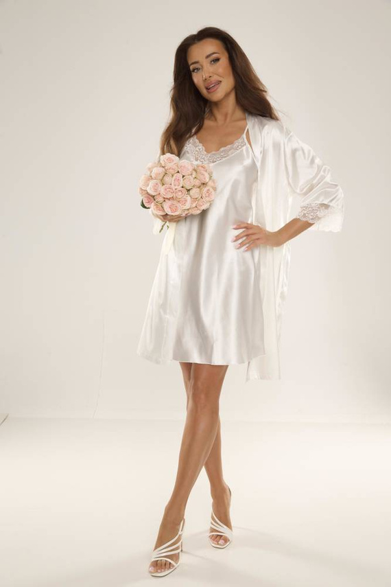 679 Synthia Дамска риза De Lafense - перлена