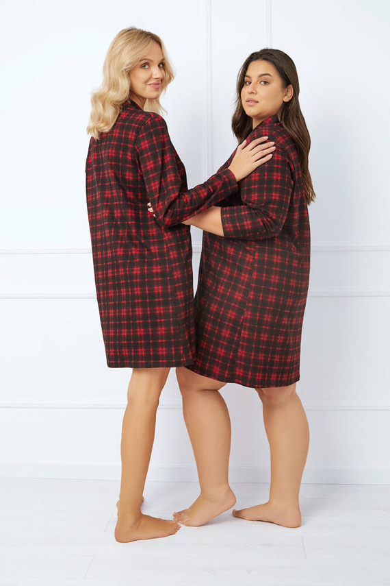 Nicola нощница с разкопчани копчета Италианска мода - принт